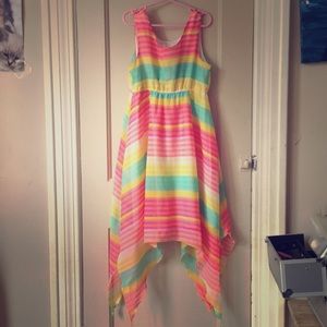 Multicoloured girls summer dress